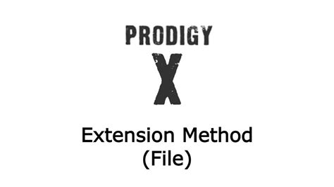 prodigy x extension